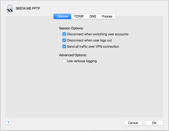 How to setup PPTP VPN on Mac OS - Step 9