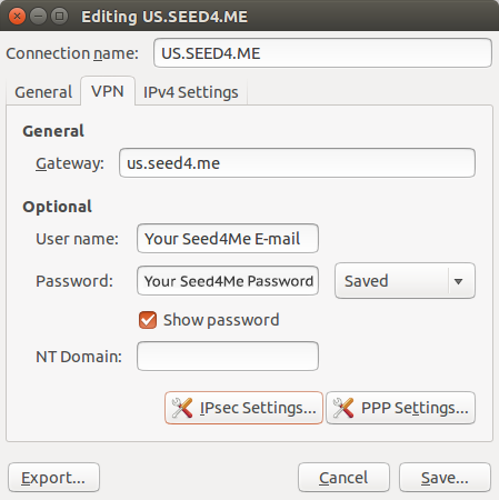 How to setup L2TP VPN on Ubuntu - Step 6